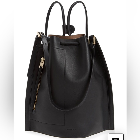 All Saints Handbags - ALLSAINTS Alpha Leather Backpack